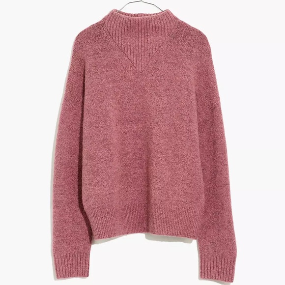 MADEWELL: Dillon Mockneck Pullover Sweater medium - Picture 2 of 8